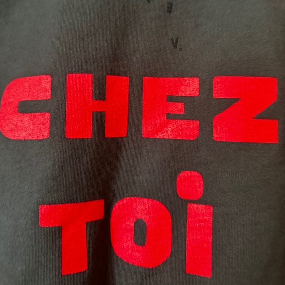 Clare V Chez Moi Chez Toi Charcoal Color Sweatshirt Size S - Picture 11 of 11